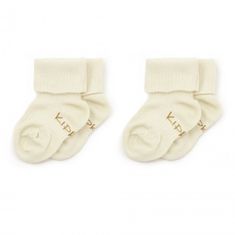 Otroške nogavice Stay-on-Sock 6-12m 2 para Off White