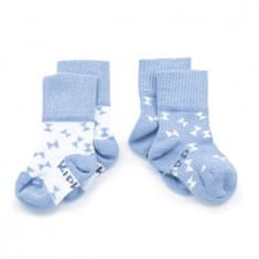 KipKep Otroške nogavice Stay-on-Socks 0-6m 2 para Party Blue