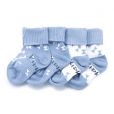 KipKep Otroške nogavice Stay-on-Socks 0-6m 2 para Party Blue