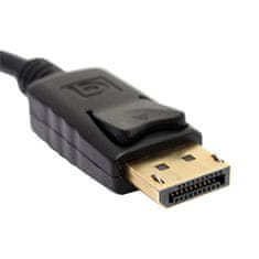 Northix Adapter DisplayPort na HDMI, črn 