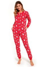 Cornette Ženska pižama 786/307 Gnomes2, rdeča, S