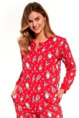 Cornette Ženska pižama 786/307 Gnomes2, rdeča, S