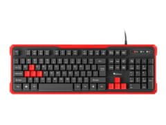 Genesis Gaming Keyboard RHOD 110/Wireless USB/US layout/Black-Red