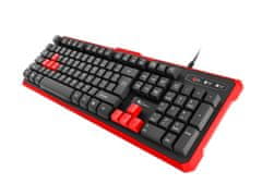 Genesis Gaming Keyboard RHOD 110/Wireless USB/US layout/Black-Red