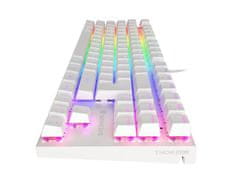 Genesis Gaming mehanska tipkovnicaTHOR 303/RGB/Outemu Brown/Wired USB/US layout/White