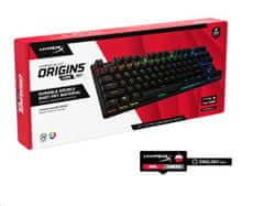 HyperX Alloy Origins Core PBT - Rdeča - Razporeditev za ZDA