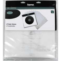 Hama zunanji zaščitni ovitki za gramofonske plošče (vinil/LP), prozorni, 10 kosov