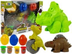 shumee Model za jajca dinozavrov Playdough 12 elementov 4 barve