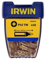 Irwin Tin-titanovo rezilo tipa phillips 1/4' 25mm 10 kosov. Ph2