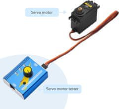 YUNIQUE GREEN-CLEAN Digital Servo Tester DC 4.8V-6V RC Večnamenski aluminijasti ohišje Servo krmilnik CCPM Test za ESC Servo Motor