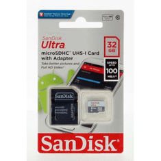 SanDisk Ultra microSDHC 32GB 100MB/s + adapter