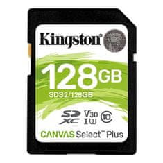 Kingston Canvas Select Plus U3/SDXC/128GB/UHS-I U3/Class 10