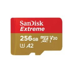 SanDisk Extreme/micro SDXC/256GB/UHS-I U3/Class 10/+ Adapter