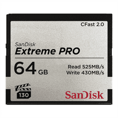 Extreme Pro CFAST 2.0 64 GB 525 MB/s VPG130 ZAMENJAVA ZA 139715