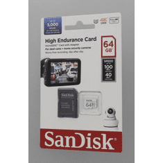 SanDisk microSDXC High Endurance Video 64 GB C 10 U3 V30, adapter