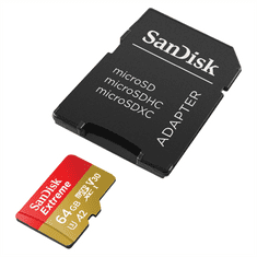 SanDisk Extreme microSDXC kartica za mobilne igre 64GB 170MB/s in 80MB/s, A2 C10 V30 UHS-I U3