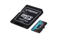 Kingston 128 GB microSDHC Canvas Go! Plus 170R/100W U3 UHS-I V30 kartica + adapter SD