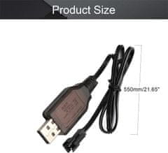 YUNIQUE GREEN-CLEAN 1 kos USB polnilec kabel SM-2P 250mAh Izhodni RC Avto za 6V Ni-Mh baterije