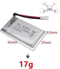 YUNIQUE GREEN-CLEAN  1 kos polnilna lipo baterija (3.7v, 720mAh Lipo) za RC drone štirikopterje Syma X5 X5C X5SC X5SW, Cheerson CX-30W, Skytech M68, Wltoys F949