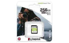 Kingston 256GB SDHC CANVAS Plus Class10 UHS-I 100MB/s bralna pomnilniška kartica