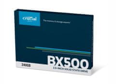 Crucial BX500, 240 GB - SSD 240 6Gb/s 2,5" (7 mm) (540 500 MB s) SSD