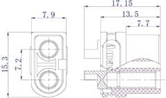 YUNIQUE GREEN-CLEAN  5 Pari XT60U visokokakovostni priključki za RC Lipo model baterije