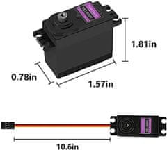 YUNIQUE GREEN-CLEAN 1 kos MG996R Navor Servo motor z pulley kovino za RC avto čoln helikopter, barva črna