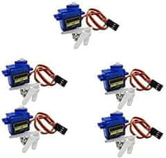 YUNIQUE GREEN-CLEAN 5pcs Micro Servomotor 9G RC Helikopter Airplane Boat Controls Robot Mini Servo