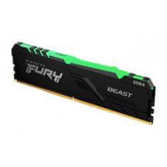 Kingston FURY Beast/DDR4/16GB/3200MHz/CL16/1x16GB/RGB/črna