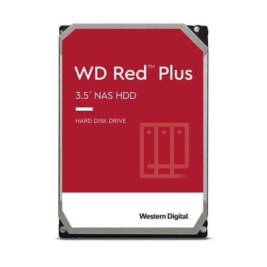 WD Zunanje trdi disk Western Digital WD Red Plus 10TB 3.5" SATA III, 7200 RPM, visoka zmogljivost in zanesljivost