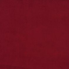 Greatstore Podnožje, vinsko rdeče barve, 78x56x32 cm, oblazinjeno v žametu