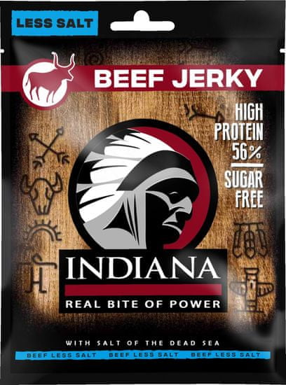 INDIANA JERKY INDIANA Beef Jerky Manj soli 25g