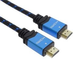 Ultra HDTV 4K@60Hz HDMI 2.0b kabel kovinski + pozlačeni konektorji 1,5 m bombažni kabelski plašč