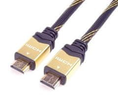 HDMI 2.0 High Speed + Ethernet kabel HQ, pozlačeni konektorji, 1,5 m