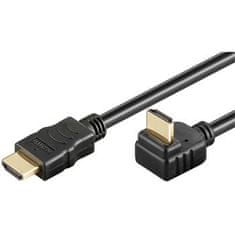 Kabel HDMI+Ethernet, zlati, 270°, 1 m
