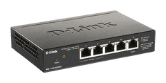 D-Link DGS-1100-05PDV2 5-portno gigabitno pametno upravljano stikalo PoE z 1 vhodom PD