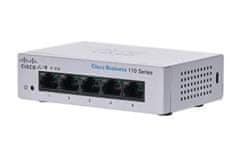 Cisco CBS110-5T-D-EU 5-portno GE stikalo brez upravljanja, namizno