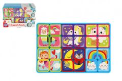 Teddies Magnetna tabla puzzle fantazija plastika v foliji 24m+