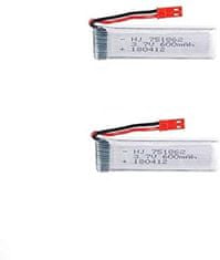 YUNIQUE GREEN-CLEAN 2pcs Polnilna lipo baterija 3.7V 600mAh za RC Quadcopter Drones UDI U817 U817C U817A U818A WLtoys V959 V969 V979 V989 RC