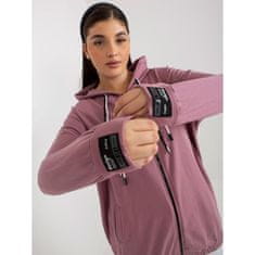 RELEVANCE Ženski pulover s potiskom na hrbtu plus size CAMERON roza RV-BL-8277.28_391609 Univerzalni