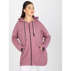 RELEVANCE Ženski pulover s potiskom na hrbtu plus size CAMERON roza RV-BL-8277.28_391609 Univerzalni