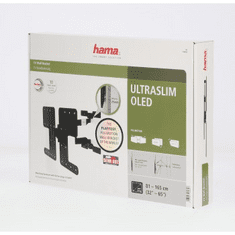 Hama Ultraslim stenski nosilec za televizor OLED, premičen, 400x300