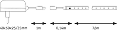 Paulmann LED trak set 15W IP20 RGB 7,5m