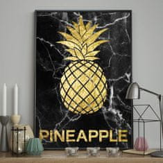 FLHF Ananas plakat črna DecoKing