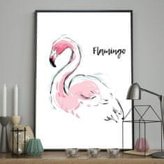 FLHF Plakat Flamingo bela DecoKing