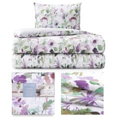 FLHF Bettwäsche Averi Violett gedruckt.glatt Blumen 155x200_80x80*1 AmeliaHome