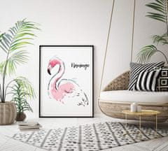 FLHF Plakat Flamingo bela DecoKing