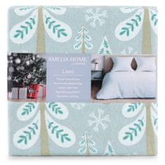 FLHF Snuggy mint tiskana božična posteljnina 160x200+70x80*2 AmeliaHome