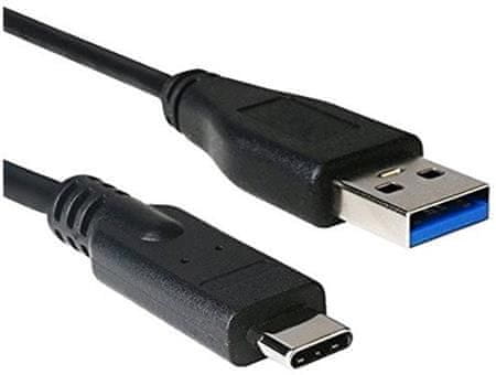 Kabel USB 3.0 AM do Type-C (AM/CM), 2 m, črn