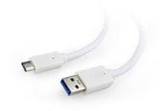 CABLEXPERT Kabel USB 3.0 AM do Type-C (AM/CM), 1 m, bel